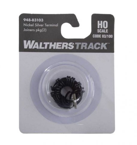 Walthers HO Scale Code 83 or 100 Nickel Silver Terminal Joiners pkg(2)