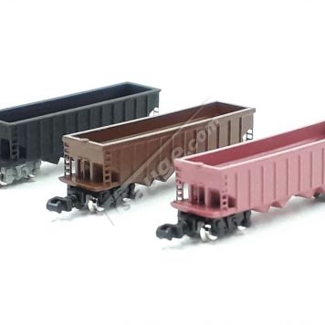 T Gauge 1:450 Scale 100 Ton 4 Bay Hopper Wagon BLACK 036