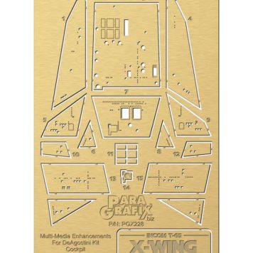 Paragrafix X-Wing Photoetch Detail Set for DeAgostini Kit PGX228