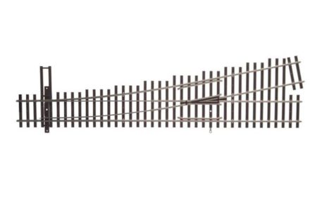 Walthers HO Scale Nickel Silver Number 5 Turnout Track, LH, Code 83, DCC Friendly 83015