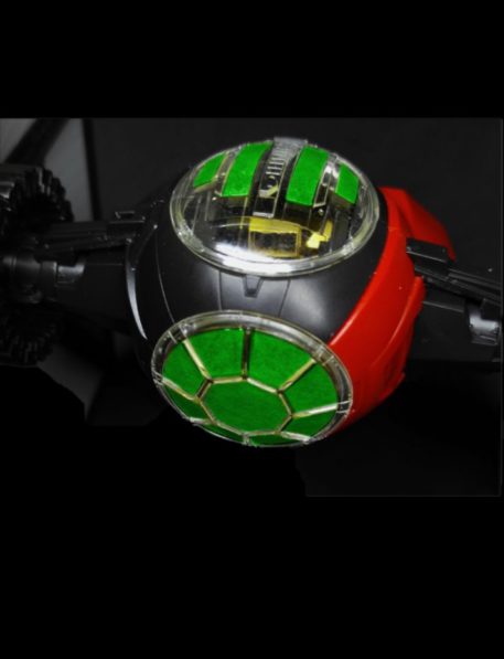 Green Strawberry 1/72 Star Wars First Order Special Forces Tie Starfighter Mask for BANDAI AM5