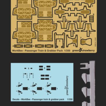 Green Strawberry Star Trek 1/350 WorkBee #3: Passenger Train and Grabber Pack (Photo-Etch and Resin Kit)