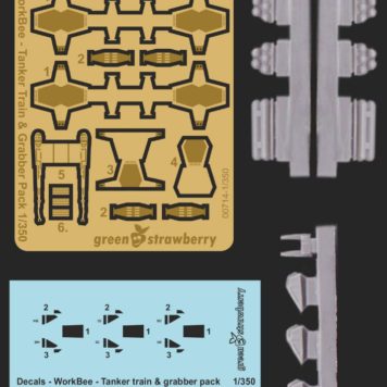 Green Strawberry Star Trek 1/350 WorkBee #4: Tanker Train and Grabber Pack (Photo-Etch and Resin Kit)