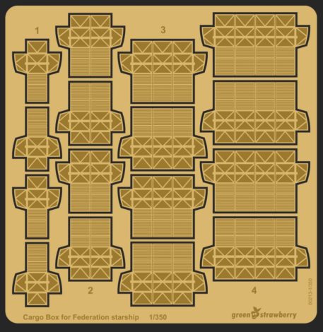 Green Strawberry Star Trek Cargo Box Metal Detail Parts 1-350 Scale