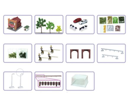 Rokuhan Z Shorty Scenery Set for Tunnel Mini-Layout SS002-2 Parts