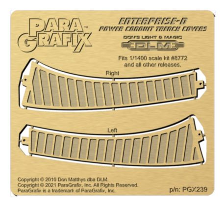 Paragrafix 1/1400 Scale Enterprise D Power Conduit Trench Covers PGX239