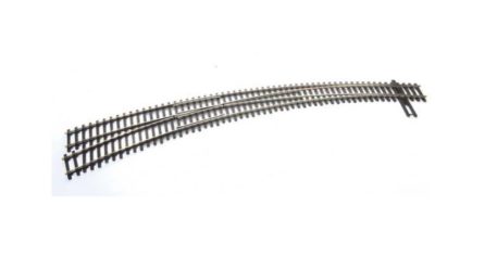 Walthers HO Scale Code 83 Nickel Silver DCC Friendly Curved Turnout 24 and 28 Inch Radii Left Hand 948 83063