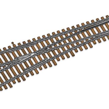 Walthers Track HO Scale Code 100 Nickel Silver DCC-Friendly #4 Turnout 948-10013