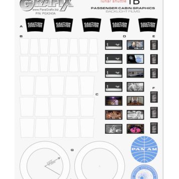 Paragrafix 1/48 Scale Aries 1B Passenger Cabin Graphics PGX243