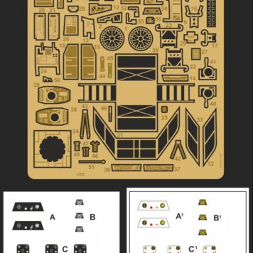 Green Strawberry 1/72 Star Wars A-Wing Starfighter Detail Set for BANDAI (Photo-Etch and Foil) GSW-1916