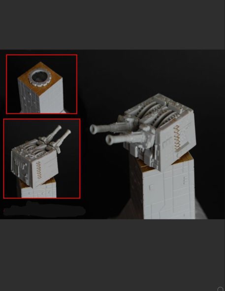 Green Strawberry 1/72 Star Wars A-Wing Starfighter Detail Set for BANDAI (Photo-Etch and Foil) GSW-1916 Turrets