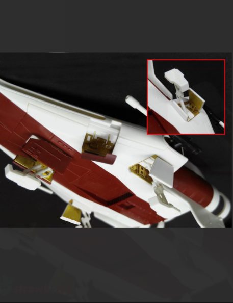 Green Strawberry 1/72 Star Wars A-Wing Starfighter Detail Set for BANDAI (Photo-Etch and Foil) GSW-1916 Upside down