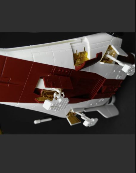 Green Strawberry 1/72 Star Wars A-Wing Starfighter Detail Set for BANDAI (Photo-Etch and Foil) GSW-1916 Wings down