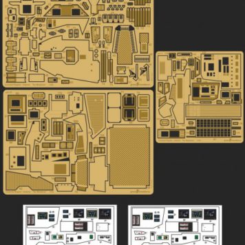 Green Strawberry 1/32 Battlestar Galactica Colonial Raptor Interior Detail Set for MOE (Photo-Etch) GSW-4217