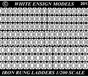 White Ensign Models 1/200 Generic Ladder Rungs & Drilling Templates Photoetch Enhancement Parts