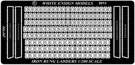 White Ensign Models 1200 Generic Ladder Rungs Drilling Templates Photoetch Enhancement Parts