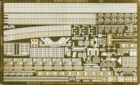 White Ensign Models 1/350 Buckley Class Photoetch Enhancement Parts