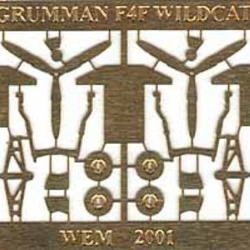 White Ensign Models 1/350 Grumman F4F Wildcat Photoetch Enhancement Parts