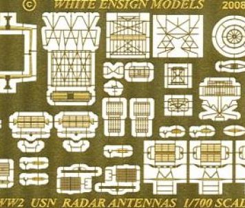White Ensign Models 1/700 WW2 USN Radars Photoetch Enhancement Parts 
