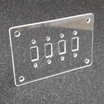 T Gauge 4 Switch Backing Plate PLT-4 C