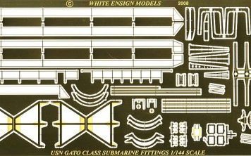 White Ensign Models 1144 Gato Class Submarine Photoetch Enhancement Parts