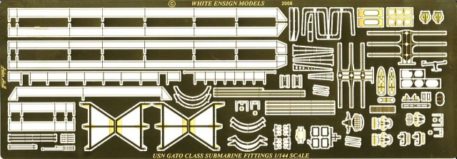 White Ensign Models 1/144 Gato Class Submarine Photoetch Enhancement Parts