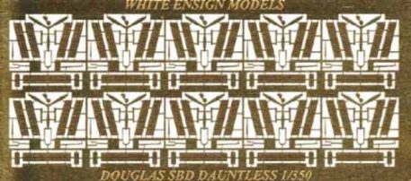 White Ensign Models 1/350 Douglas Dauntless Photoetch Enhancement Parts
