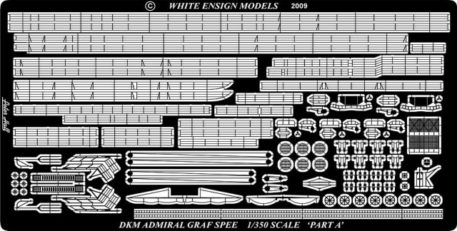 White Ensign Models 1350 Graf Spee Photoetch Enhancement Parts