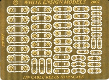 White Ensign Models 1/350 Imperial Japanese Navy Cable Reels Photoetch Enhancement Parts