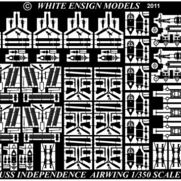 White Ensign Models 1/350 Independence Class-Light Carriers - The Airwing Photoetch Enhancement Parts