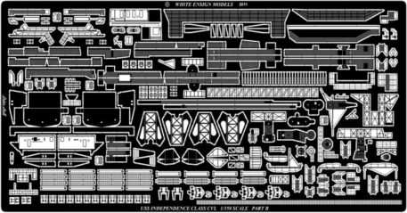 White Ensign Models 1/350 Independence Class-Light Carriers Photoetch Enhancement Parts