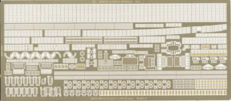 White Ensign Models 1/350 Prinz Eugen Photoetch Enhancement Parts