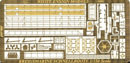 White Ensign Models 1/350 Schnellboote-Boats Photoetch Enhancement Parts