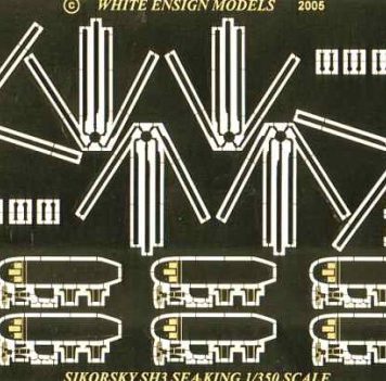 White Ensign Models 1/350 Sikorsky Sea King Details Photoetch Enhancement Parts