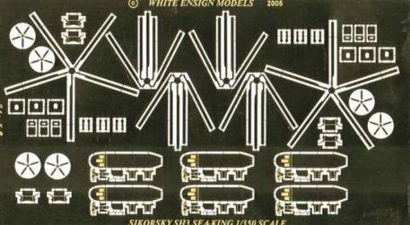 White Ensign Models 1/350 Sikorsky Sea King Details Photoetch Enhancement Parts