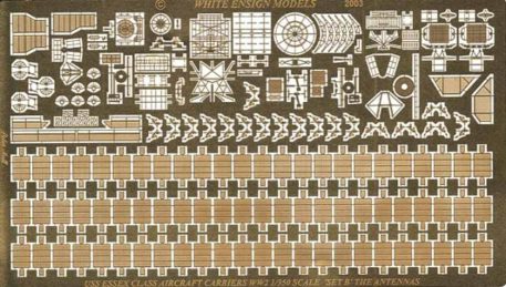 White Ensign Models 1/350 USS Essex Weapons Photoetch Enhancement Parts