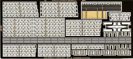 White Ensign Models 1/350 USS Hornet Hangar Deck Photoetch Enhancement Parts