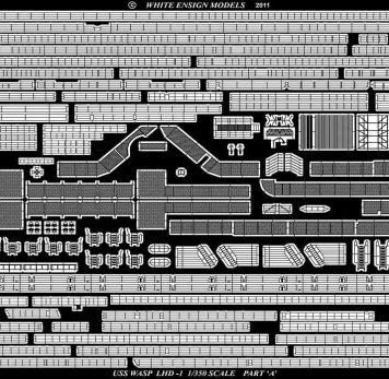 White Ensign Models 1/350 USS Wasp - The Ship Photoetch Enhancement Parts