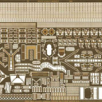 White Ensign Models 1/400 Prinz Eugen/Admiral Hipper Photoetch Enhancement Parts