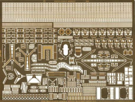 White Ensign Models 1/400 Prinz Eugen/Admiral Hipper Photoetch Enhancement Parts