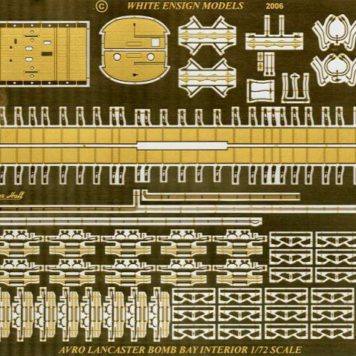 White Ensign Models 1/72 Avro Lancaster Bomb-bay Photoetch Enhancement Parts