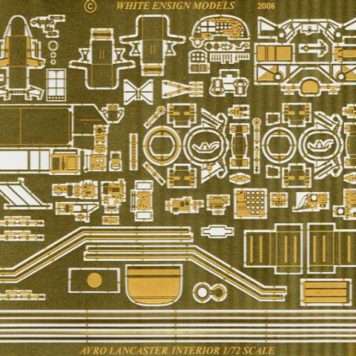 White Ensign Models 1/72 Avro Lancaster Interior Photoetch Enhancement Parts