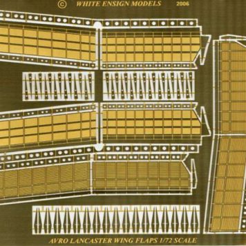 White Ensign Models 1/72 Avro Lancaster Wing Flap Photoetch Enhancement Parts