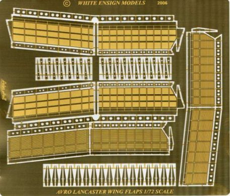 White Ensign Models 1/72 Avro Lancaster Wing Flap Photoetch Enhancement Parts