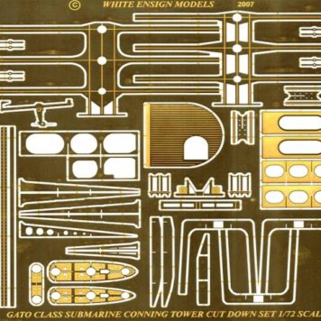 White Ensign Models 1/72 Gato Class Conning Tower Photoetch Enhancement Parts