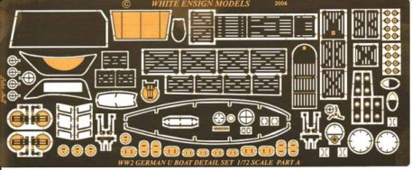 White Ensign Models 1/72 Type VIIC U-Boat Photoetch Enhancement Parts