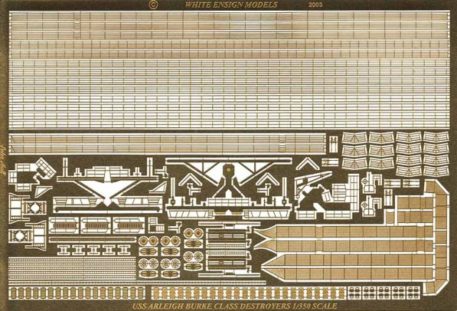 White Ensign Models 1/350 Arleigh Burke Class Photoetch Enhancement Parts