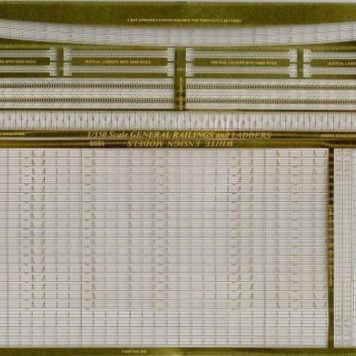 White Ensign Models 1/350 Extrafine Rails & Ladders Photoetch Enhancement Parts