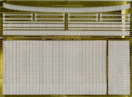 White Ensign Models 1/350 Extrafine Rails & Ladders Photoetch Enhancement Parts