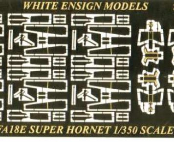 White Ensign Models 1/350 FA-18E SuperHornet Photoetch Enhancement Parts